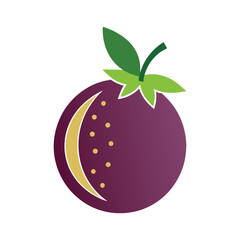 Vibrant Mangosteen Fruit Vector on White Background 