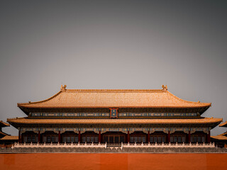 Fototapeta premium The Imperial Palace in Beijing, China, is an ancient architectural masterpiece, a famous landmark of Asian history and culture