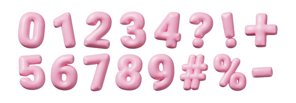 Inflatable Number Balloons | 3D Party Decoration Digits