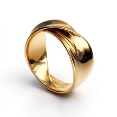 Elegant Twisted Gold Wedding Band Ring Luxury Jewelry Design