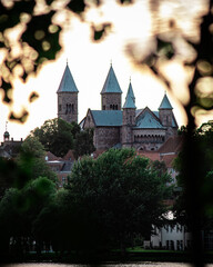 castle in the sunset 