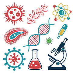 science and chemistry icon Vector illustrations