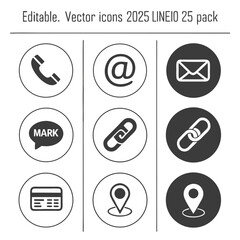 social media icons, Vector Design, Illustrations icon set, Icon set bundle, Vector Bundle