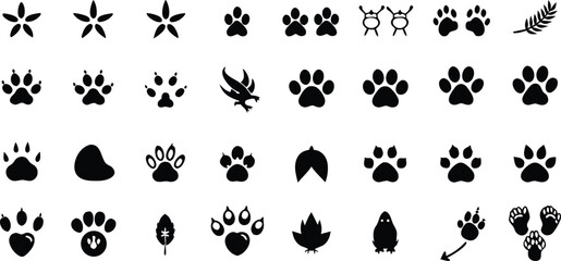 Elegant seamless black floral silhouettes form a vintage vector pattern, perfect for wallpaper or textile print designs