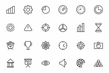 A dynamic bundle capturing the flow of efficient systems and high performance. Ideal for time tracking apps, corporate materials, and digital planners.