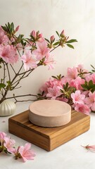 Bark Layers and White Hydrangea Petals Still Life