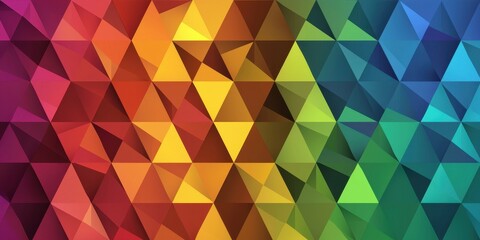 Abstract geometric background with a colorful gradient transitioning from red to green