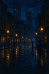 Fototapeta premium night view of the city