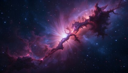 fantasy landscape with fire