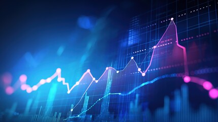 Stock market trading is active driven by economic growth