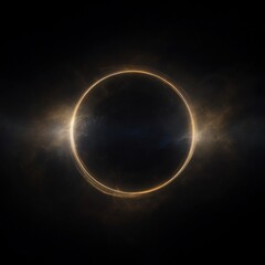 Fototapeta premium Celestial Phenomenon: A Glowing Ring in Deep Space