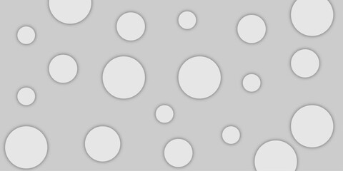 Shiny gray metallic circles form a seamless pattern of 3d vector shapes, creating an abstract technology background with a light and modern texture