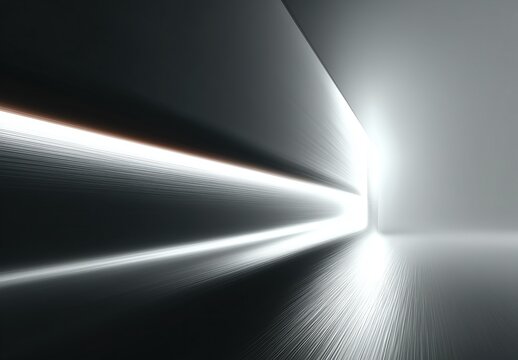 Dynamic Light Streaks in Modern Architectural Interior