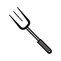 BBQ grill icon set. hamburger, Barbecue, bar-b-q, flame, spatula, grill fork, picnic, fire - stock vector.