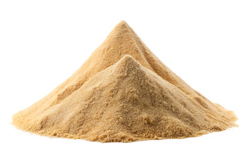  a landscape of sand that looks like a mountain isolated on white background PNG.AI Generated.