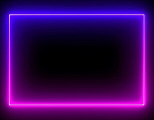 Neon frame, vibrant colors