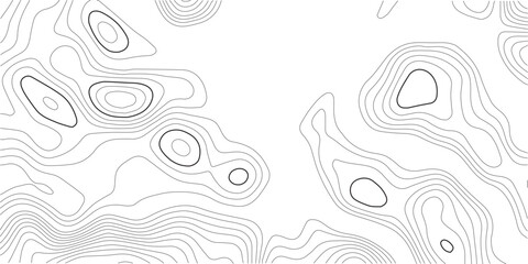 Topographic map background. Geographic line map with elevation assignments. Contour background geographic grid. Vector illustration.