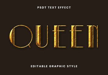 Golden Royal Embossed Font Elegant Luxury Text Effect
