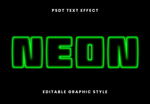 Green Tech Neon Distortion Font Glowing Digital Cyber Text Effect