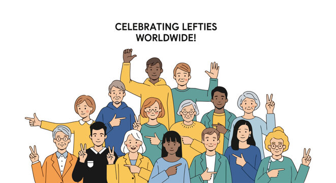 Celebrating Lefties: A Diverse Group for International Left-Handers Day - Powered by Adobe