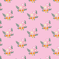 Charming baby print with cute flowers. seamless floral pattern with small flowers 