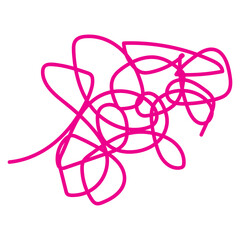pink ribbon on a white background