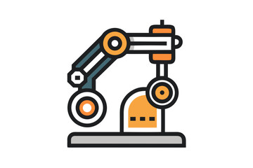 Electric motor robot arm precision automation tech