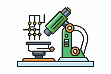 Microscope Targeting SMD Chip Circuit Board View
