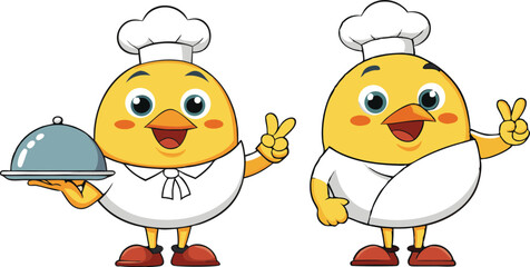 Cartoon Chicks illustration vector design, Chicks logo and icon design, Chicks vector design