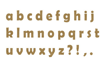 アルファベット 2 小文字 ボーダーの紙のテクスチャー