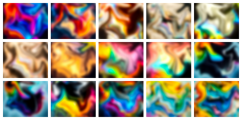 Vibrant abstract blends of color flowing and swirling in a dynamic and energetic composition