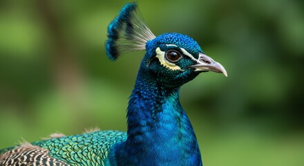 Naklejka premium portrait of a peacock