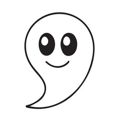 Fototapeta premium Halloween Outline Icon Set