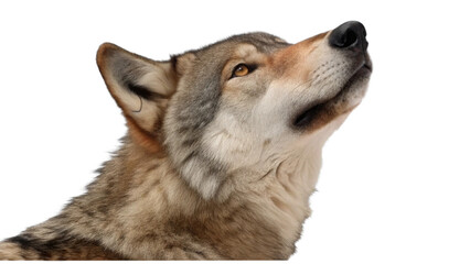 Fototapeta premium Wolve, isolated transparent background