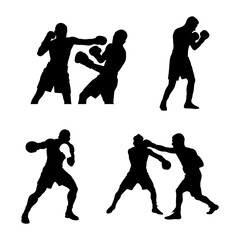 Boxing sport set collection image