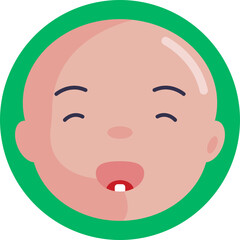 Represents a just-born infant, often used in contexts related to delivery, neonatal care, or baby announcements.