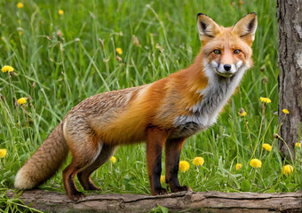 Fototapeta premium red fox cub