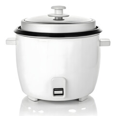 Automatic electric rice cooker on a transparent background