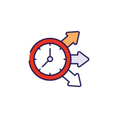 Future Technology icon design with white background stock illustration