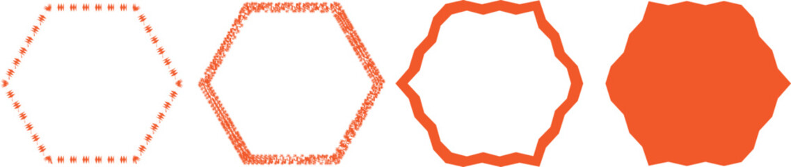 Minimalist Zigzag Line Frame Box Collection – Trendy Geometric Vector Shapes, Vintage-Inspired Abstract Borders, Seamless Design Elements for Labels, Tags, Wall Art, and Modern Textiles