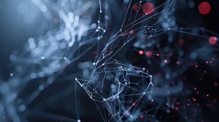 Abstract network digital background