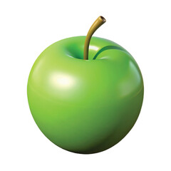 Obraz premium green apple isolated on white