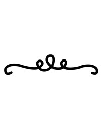 Curved line clip art design on plain white transparent isolated background for card, shirt, hoodie, sweatshirt, apparel, tag, mug, icon, poster or badge