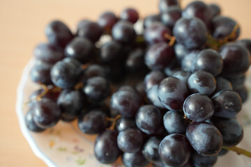 Fresh Blue Grapes Cluster Concept Picture