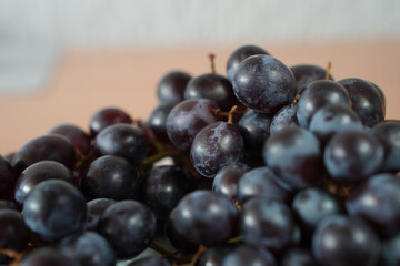 Fresh Blue Grapes Cluster Concept Picture