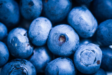 Macro Shot of Fresh Blueberries