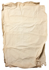 Obraz premium PNG Old crumpled paper parchment document vintage.