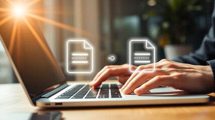 Digital document transfer concept data exchange