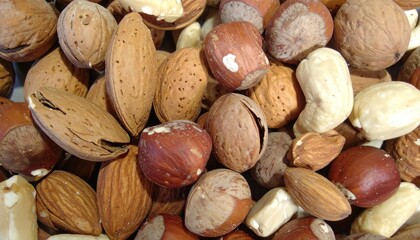 Mixed nuts background
