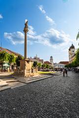 Pests&auml;ule zum Gedenken der Opfer der Pest  zum Beginn des 18. Jahrhunderts, Kulturhauptstadt 2026, Trenč&iacute;n, Slowakei